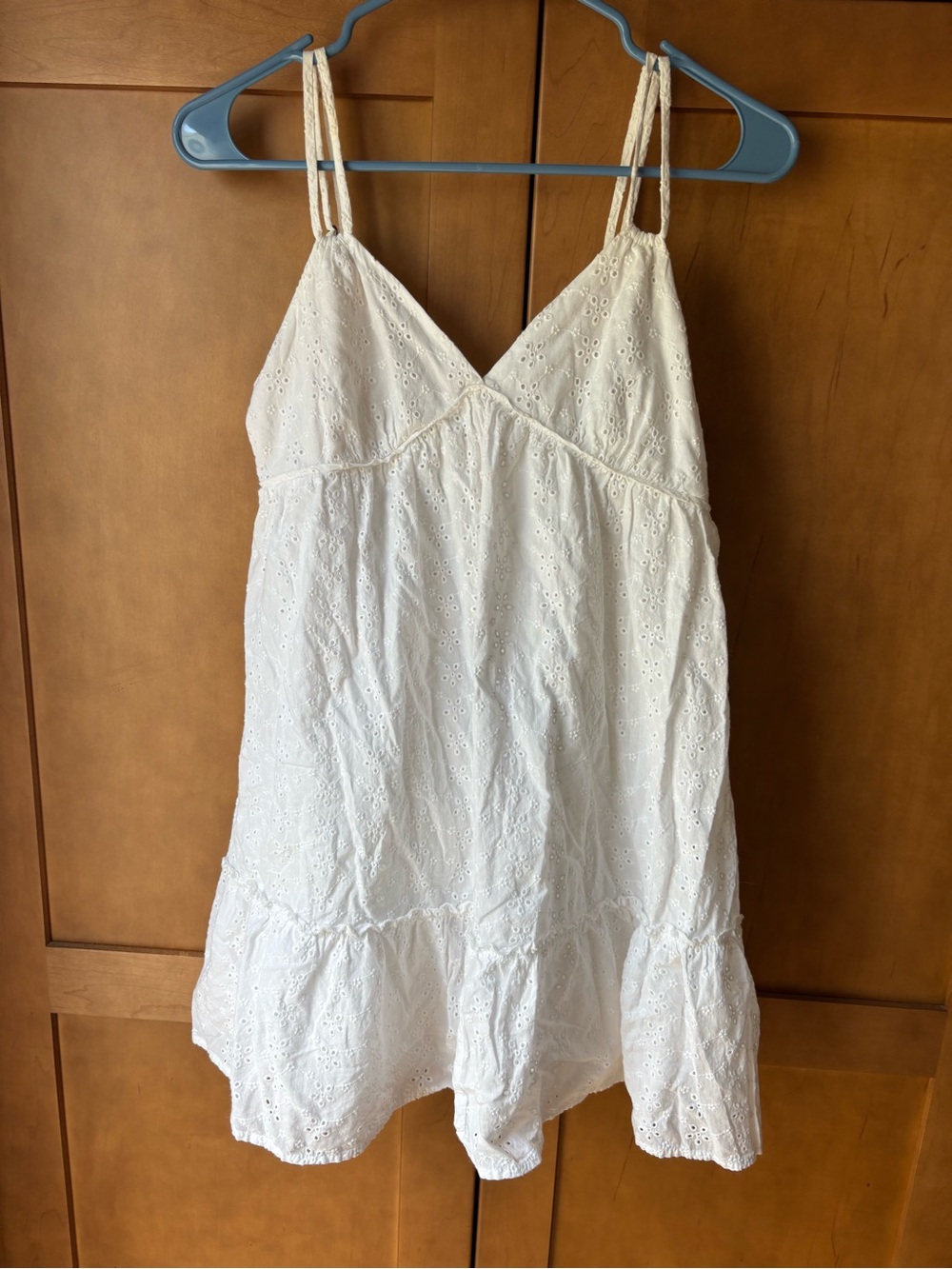 White Eyelet Babydoll sundress - Picture 3 of 7